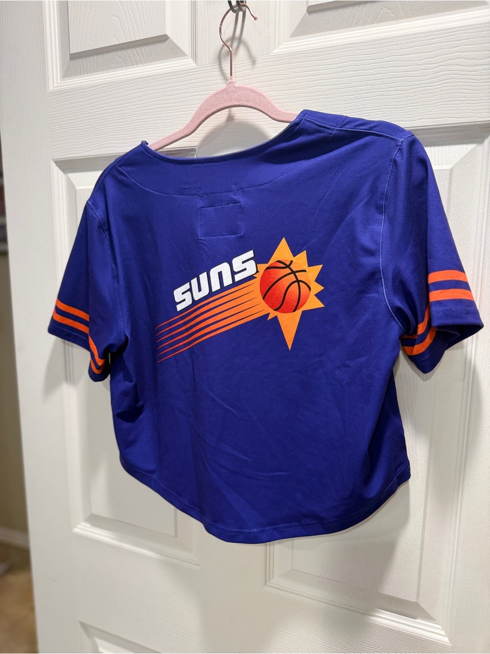 Mitchell Ness Phoenix Suns Cropped Baseball Jersey Medium Hardwood Classics - Picture 6 of 7